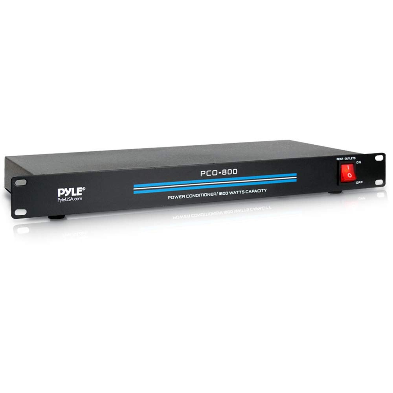 PYLE-PRO 8-Outlet Rack Mount Power Conditioner-15 Amp 1800W Black AC Surge Pr... gallery