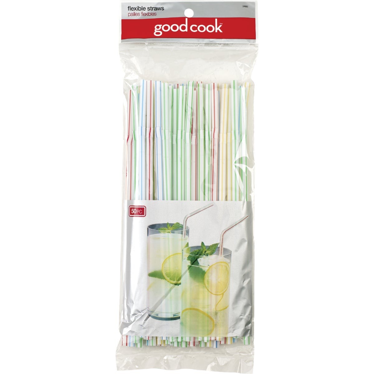 Goodcook 9 In. Plastic Flex Straw (50-Count) 24992 Goodcook 24992 076753249928 gallery