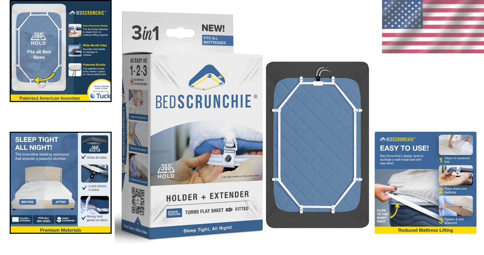 SecureFit Sheet Straps: Universal Bed Sheet Tighteners for Perfect Fit gallery