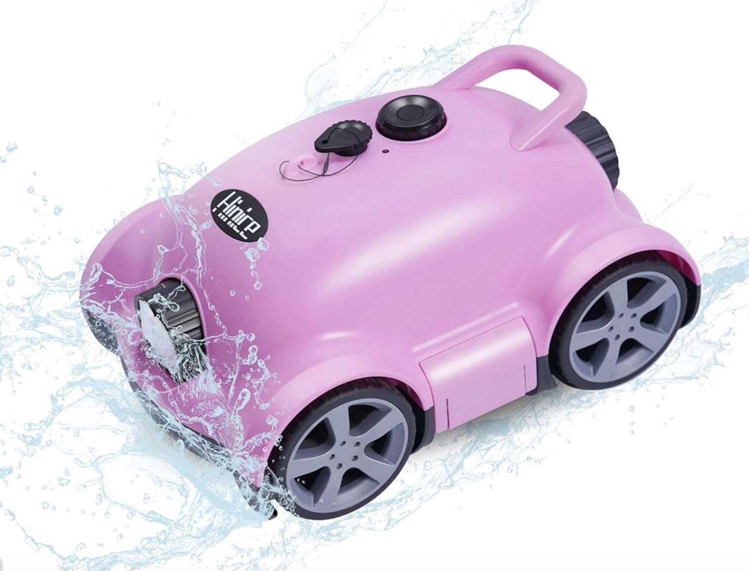 Cordless Robotic, Automatic Pool Vacuum Robot In-Ground/Above 2200 Sq ft in Pink gallery