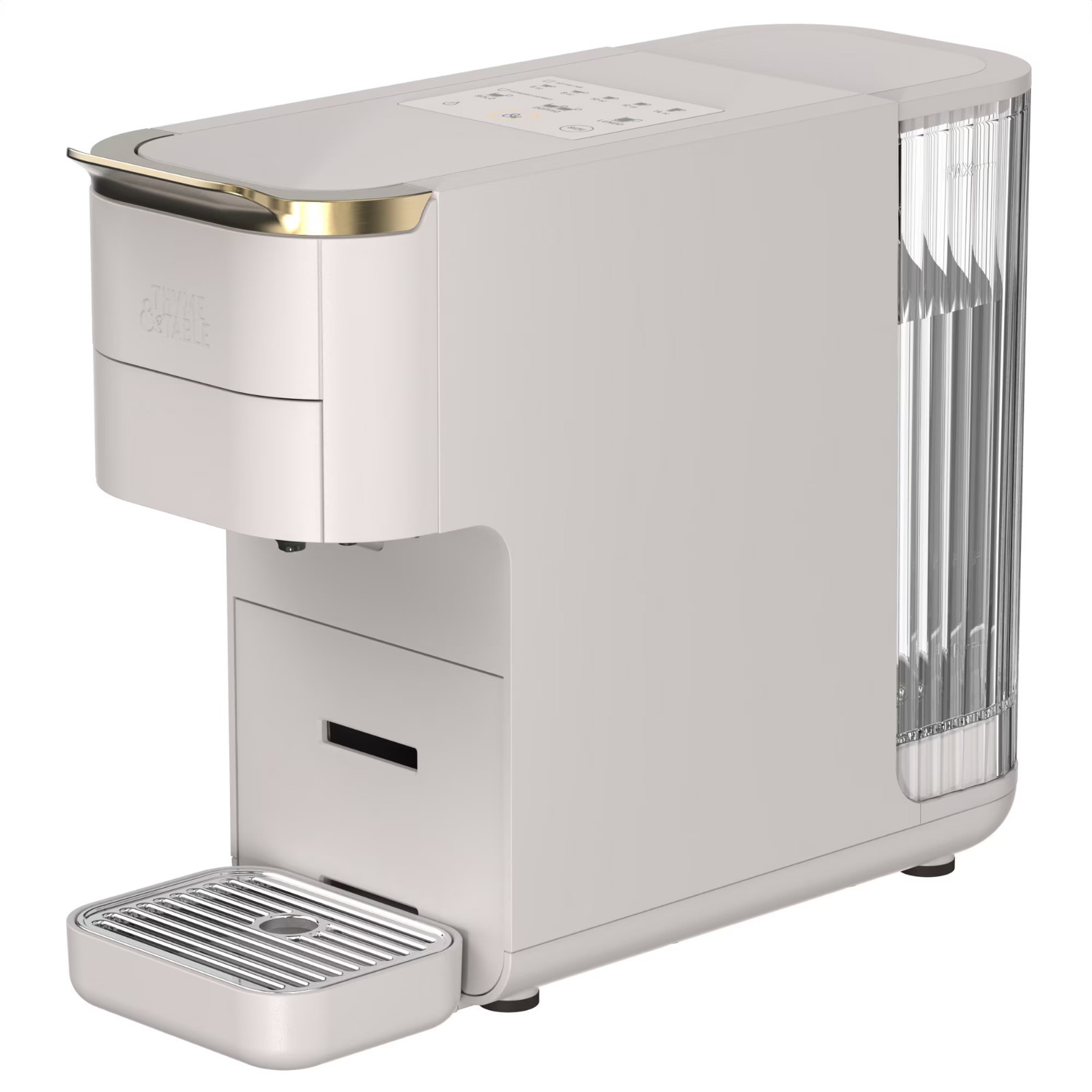 Thyme & Table Universal Capsule Coffee Espresso Maker, Single-Serve, Sand White gallery
