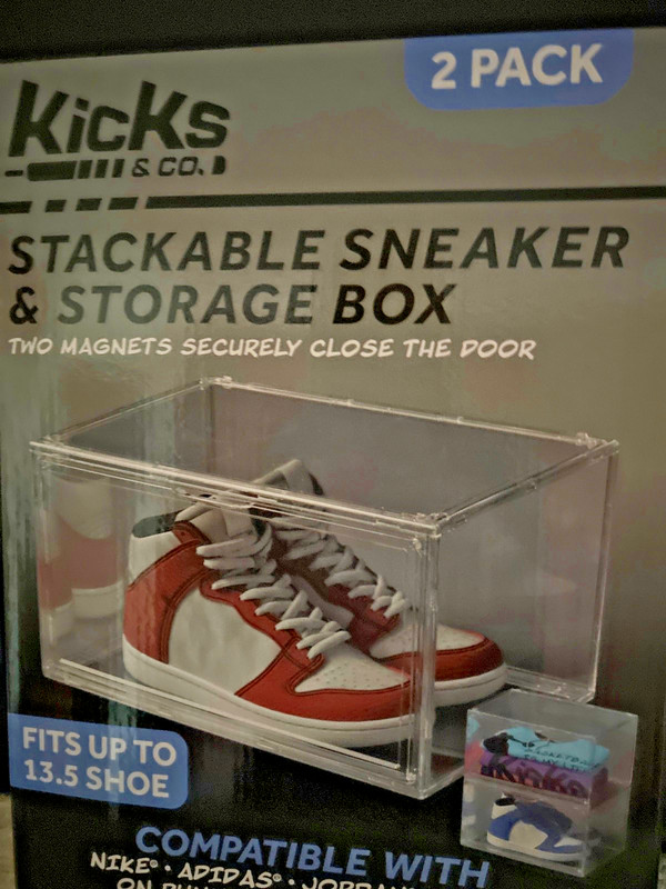 Kicks & Co.Stackable Sneaker & Storage Box (2 Pack) New/Sealed gallery