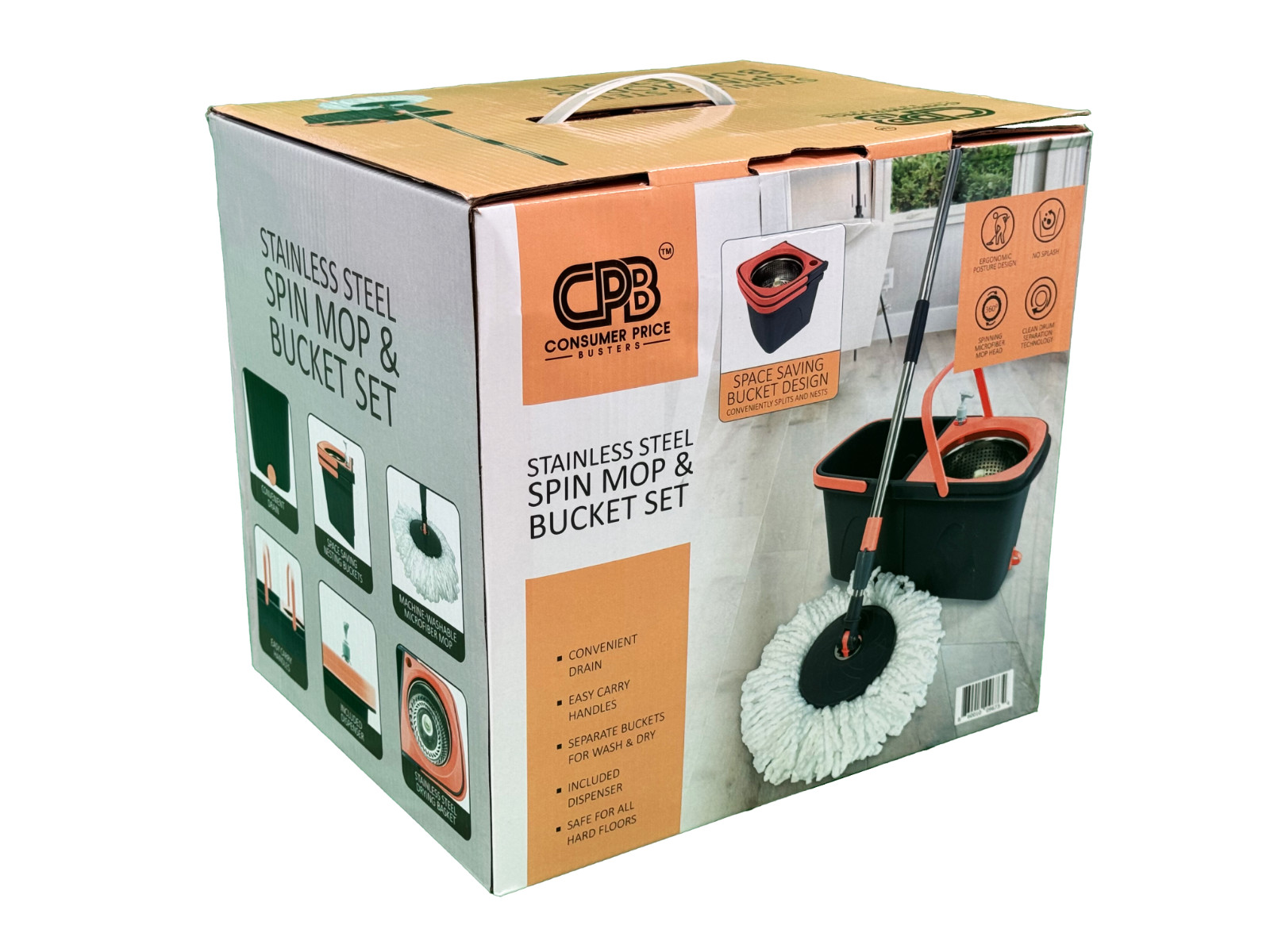 Easy Spin Microfiber Spin Mop and Bucket Set with Handle gallery