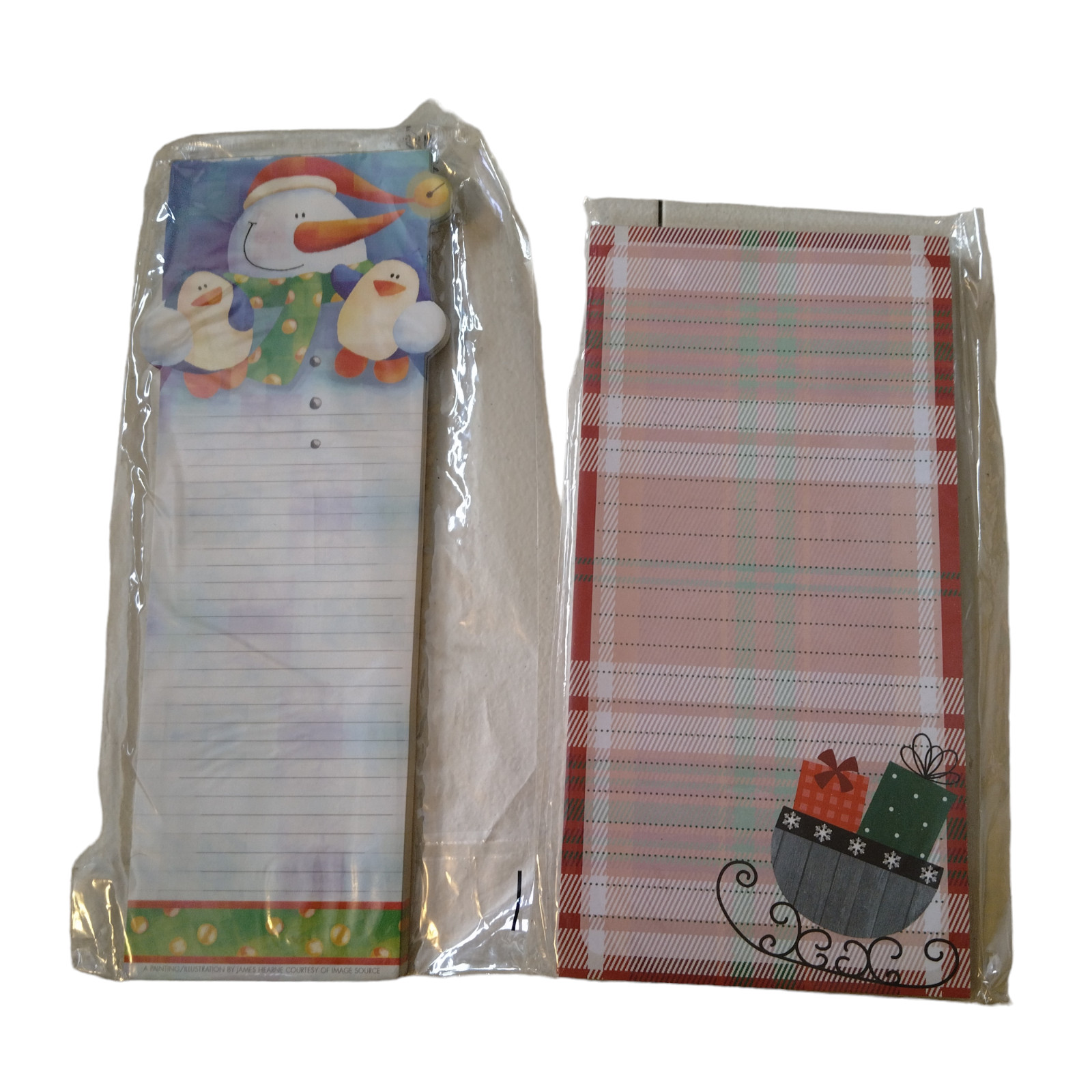 Christmas Magnetic Notepad Memo Shopping List Lot Of 2 New In Package CB2 gallery