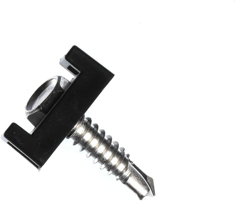 Cable Tie Mounting Base - Black - Mount Saddle Type Wire Holder - 50 Pack gallery