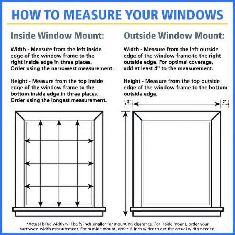 1" Cordless Vinyl Light Filtering Mini Blinds, White, 34" W x 64" L gallery