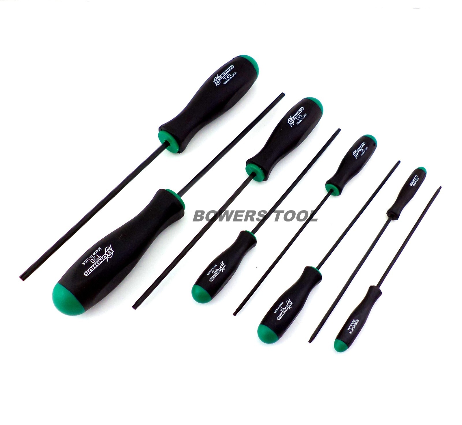 Bondhus 8pc Torx Star Screwdriver Set T25-T6 MADE IN USA 34532 High Torque Steel gallery
