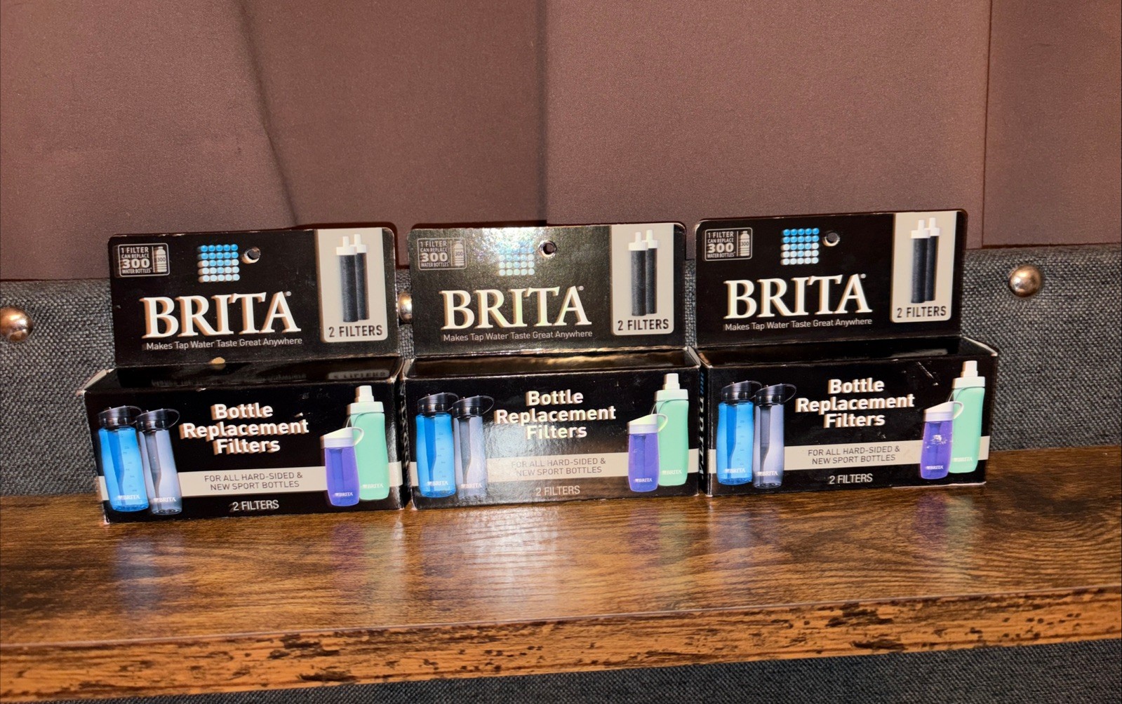 3,Brita Bottle Replacement Filters 2 count New Sealed Hard-sided & Sport Bottles gallery