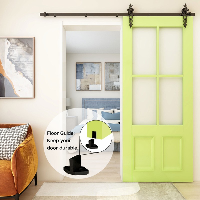 4FT -20FT Sliding Barn Door Hardware Track Single/Double Door Kit, Home/Kitchen gallery