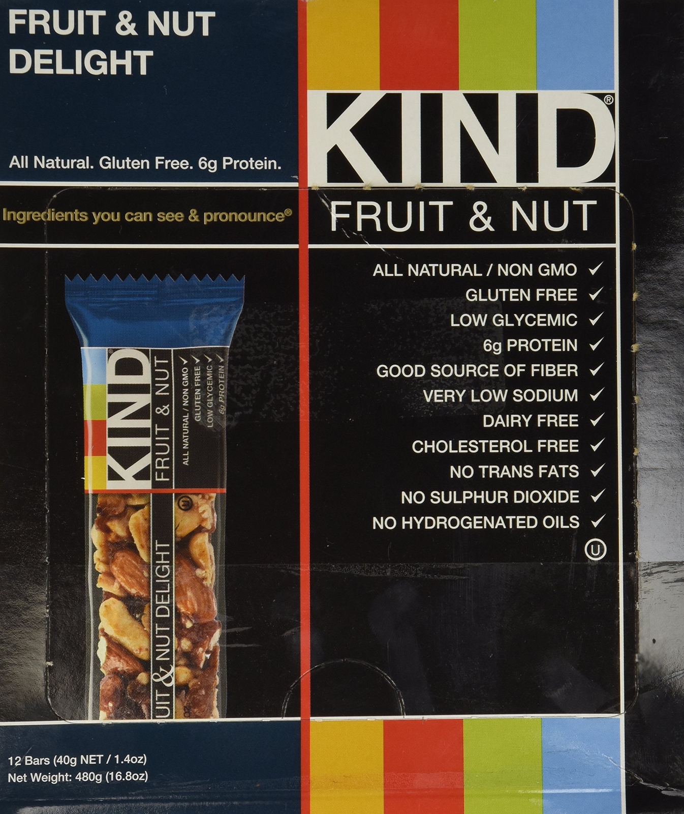 KIND Fruit & Nut, Fruit & Nut Delight, All Natural, Gluten Free Bars 1.4 oz. gallery
