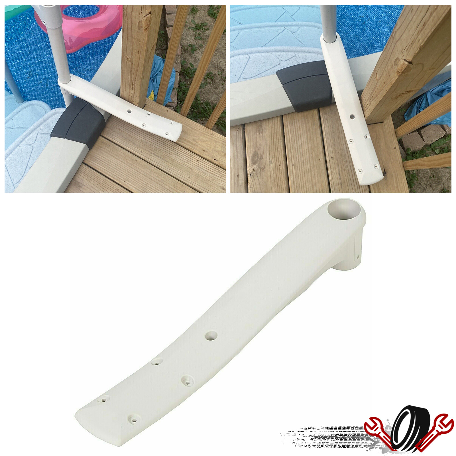 Replacement Deck Mount Support For Above Ground Drop-In Swimming Pool Step gallery