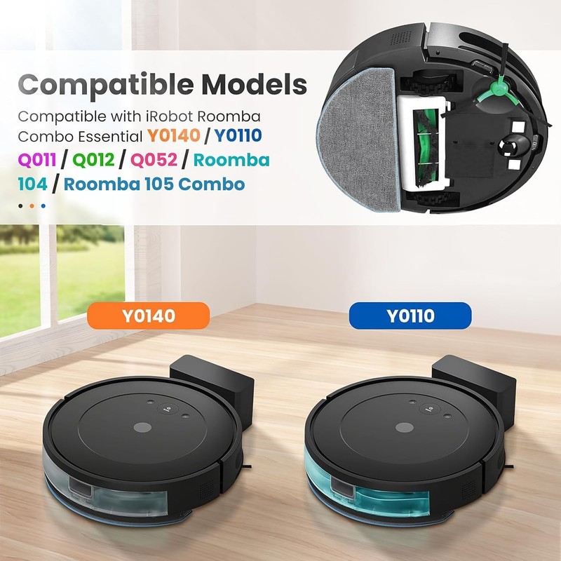 6 Pack Mop Replacement for iRobot Roomba Combo Essential Robot Vacuum Mop Y0140 gallery