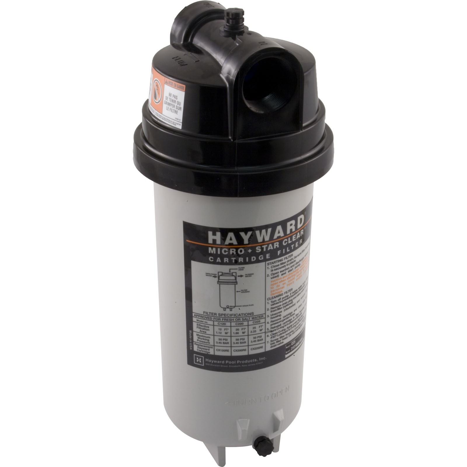 Cartridge Filter, Hayward Micro StarClear C225, 1-1/2"fpt : C225 gallery