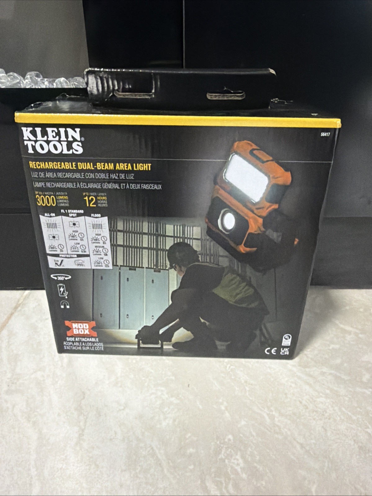 KLEIN TOOLS 56417 Rechargeable LED Work Light, 3000 Lumens, Portable Magnetic Wo gallery