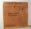 1 pc. Medium Brown Ceramic Floor Tile: 8" X 8" Smooth Surface + bit of flash gallery