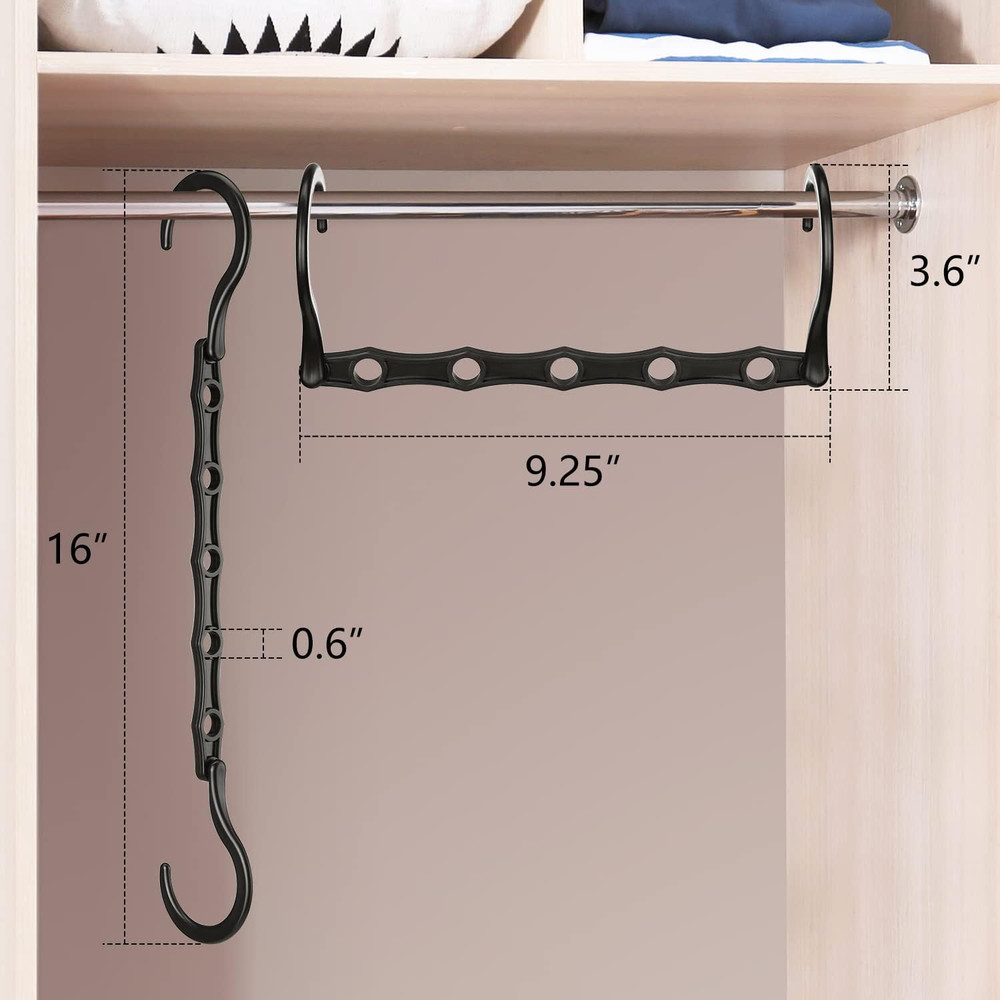 6 Pack Magic Hangers Space Saving Closet Organizer