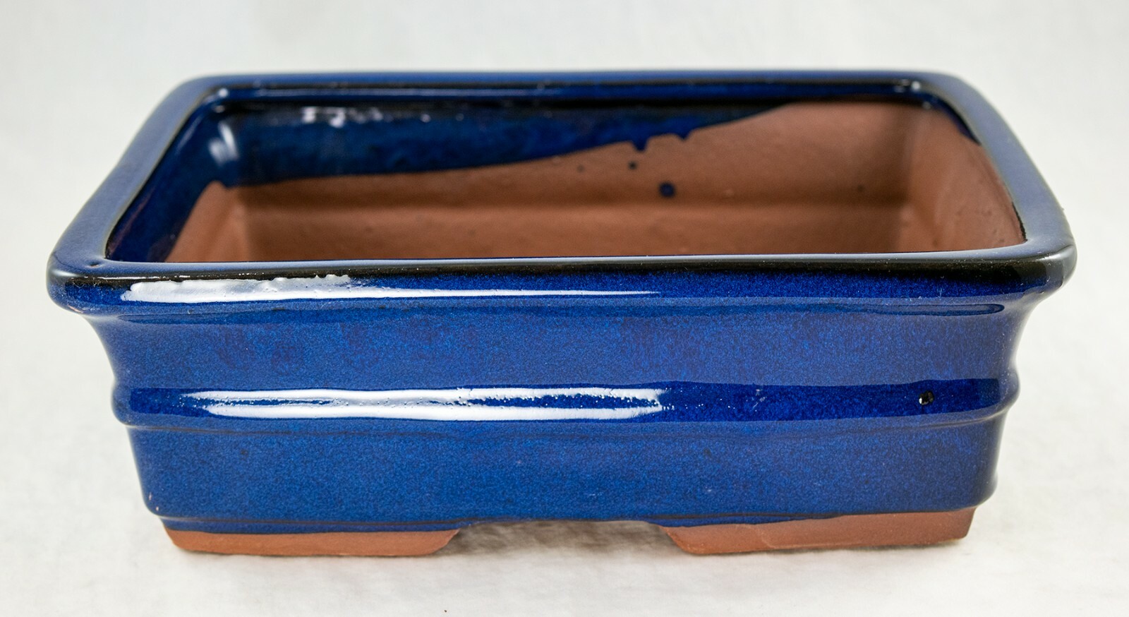 Rectangular Bonsai, Cactus & Succulent Pot 10"x 8"x 3.25" + Mesh - Dark Blue gallery