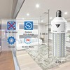 2 Pack 500W Equivalent LED Light Bulb 7500 Lumen 5000K Daylight White Bright gallery