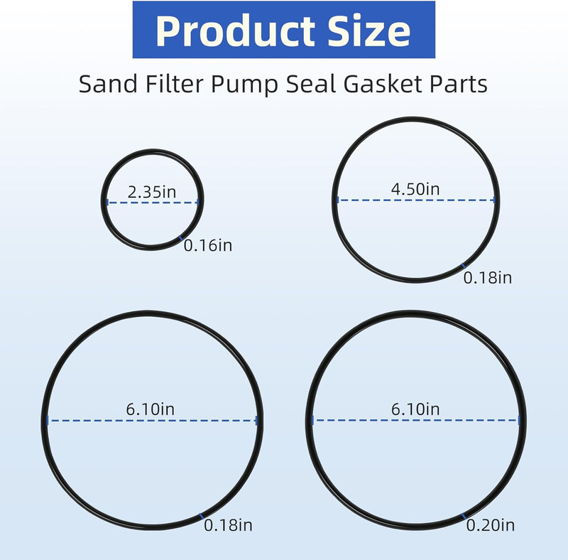Upgraded Replacement Repair Set for Sand Filter Pumps in above Ground Pools, Poo gallery