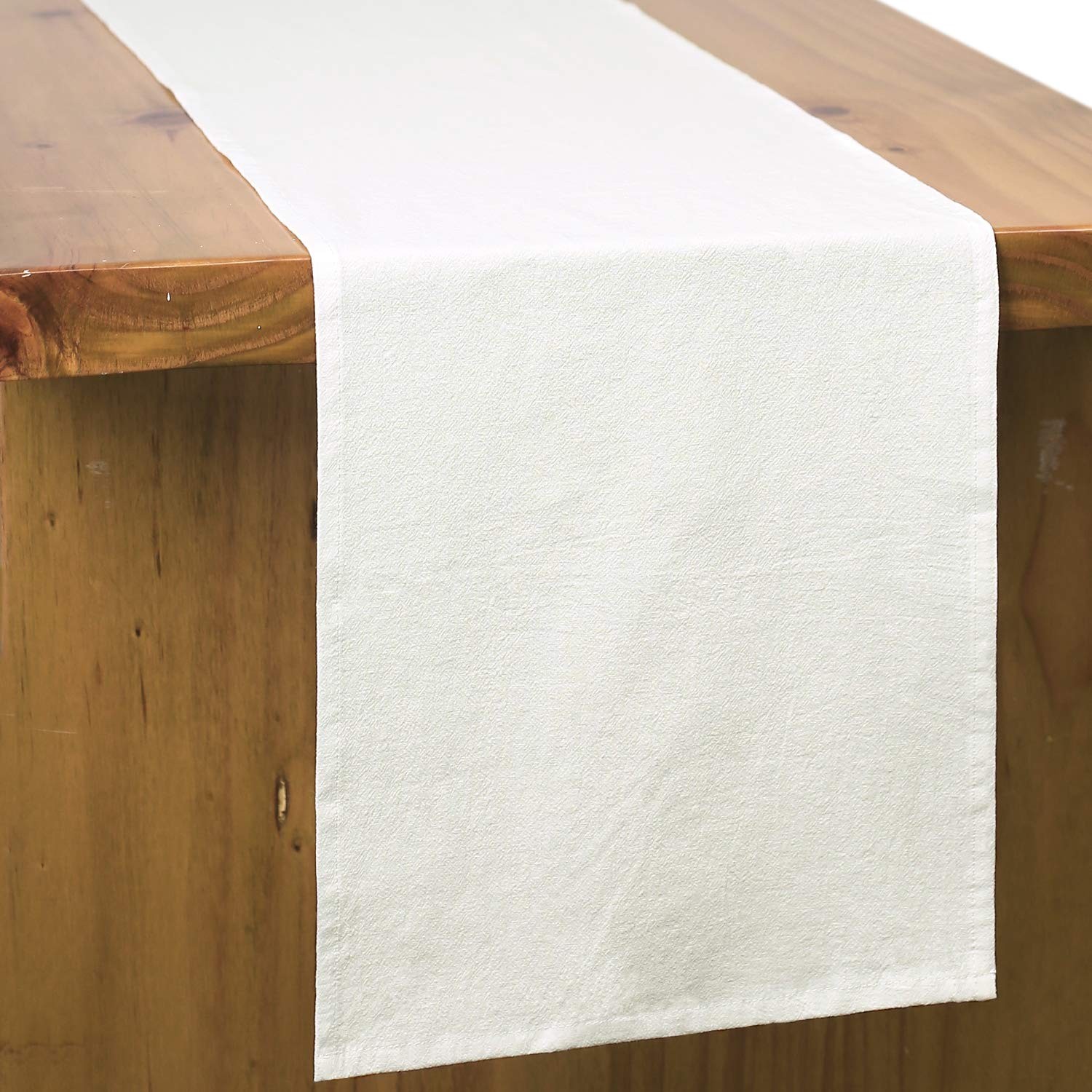White Table Runner 72 Inches Long gallery