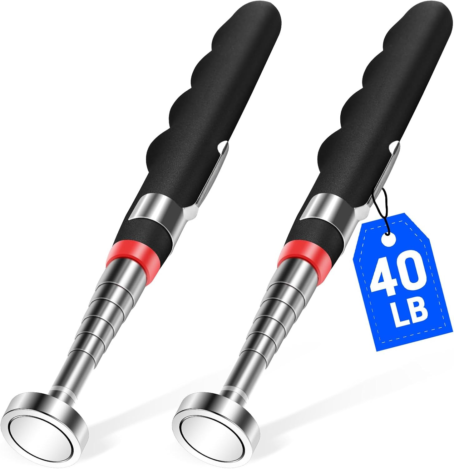 30" Telescopic Magnetic Pick up Tool Strong 40Lb Extendable Magnet Stick Grip gallery