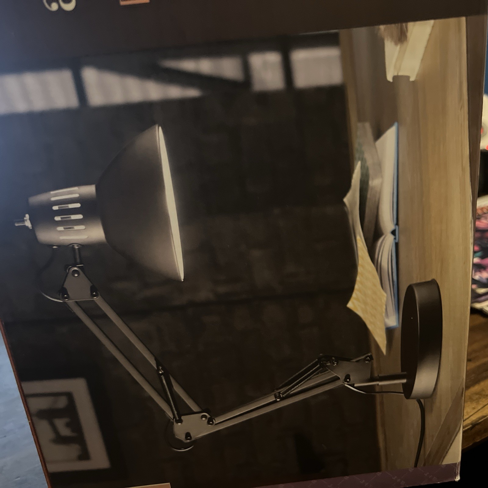 Allen & Roth Embleton 26-in Adjustable Bronze Finish Standard Desk Lamp NEW gallery