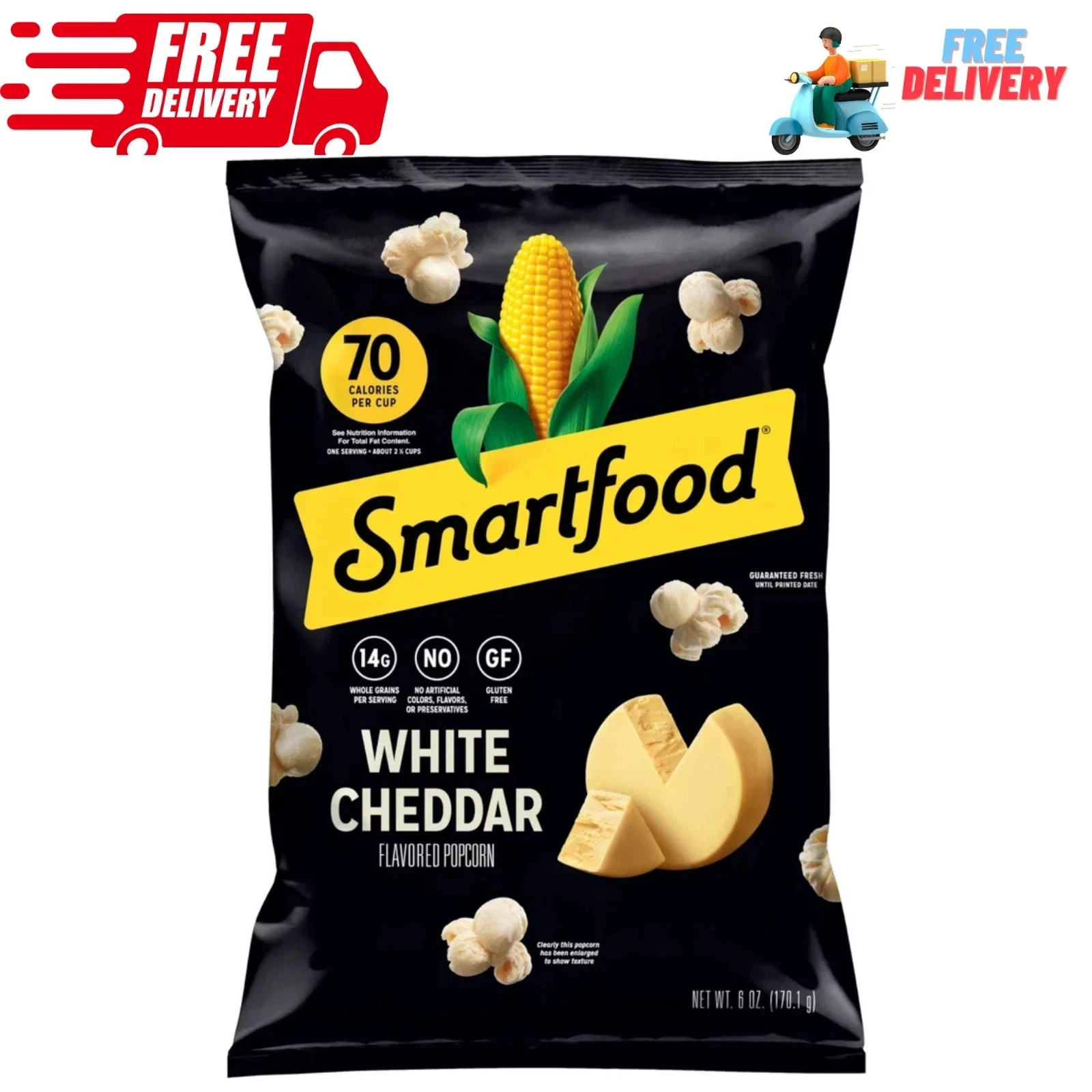 Smartfood White Cheddar Flavored Popcorn, 6 oz gallery