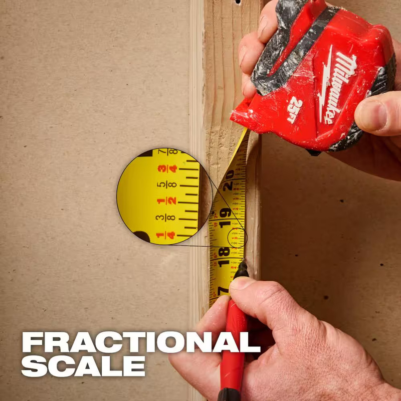16 Ft. Compact Tape Measure with Fractional Scale gallery