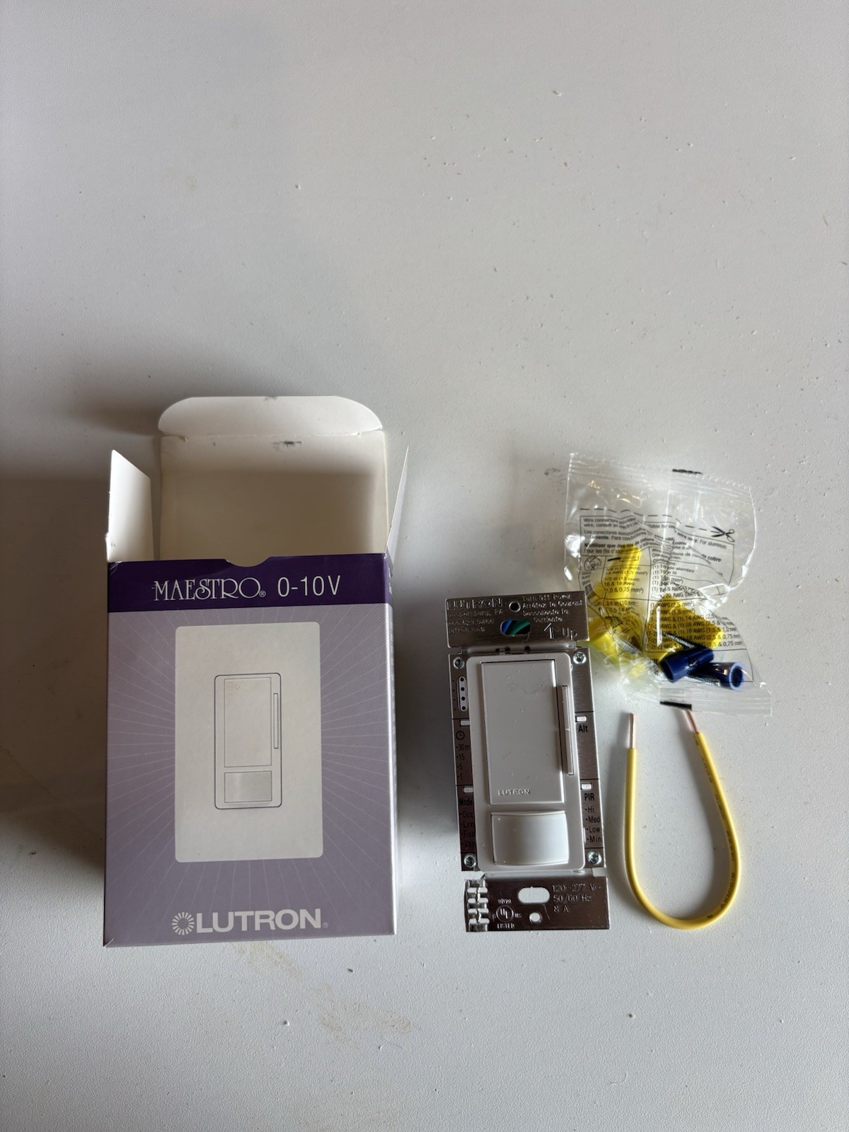 Lutron Maestro MS-Z101-WH Occupancy Sensor Dimmer Switch White NEW gallery