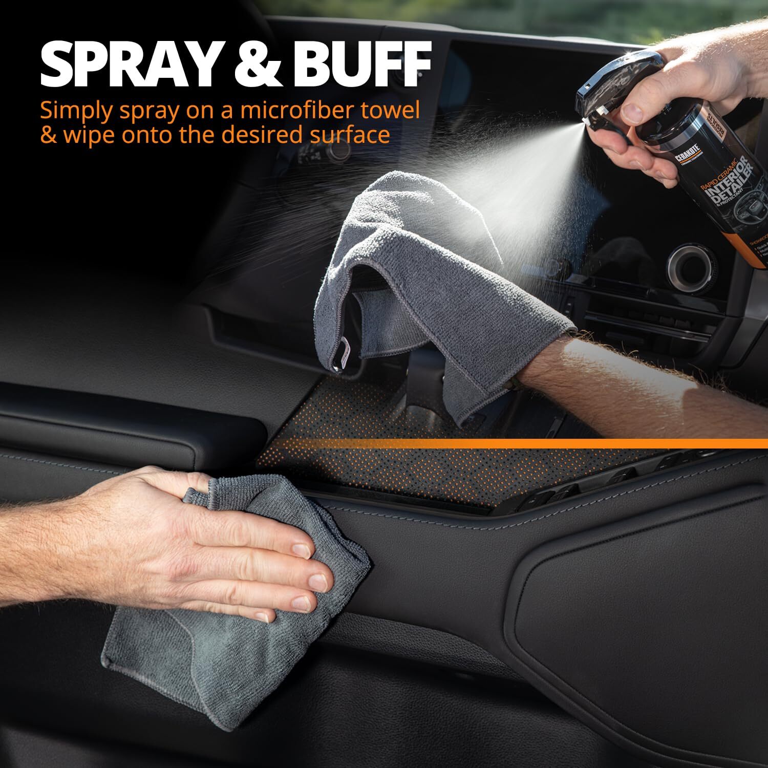 Rapid Ceramic Interior Detailer and Protectant 14 fl oz Multi-Surface Safe gallery