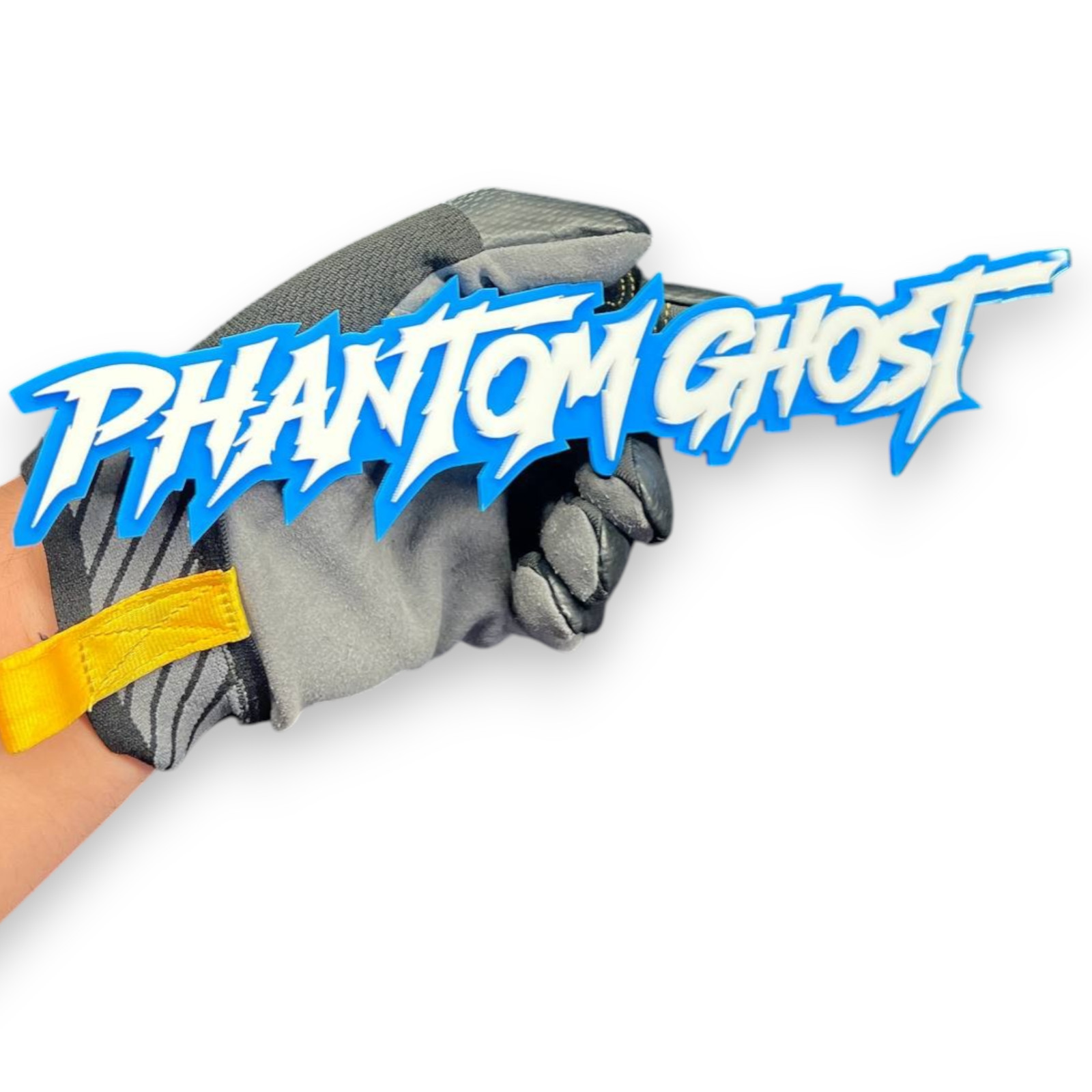 1x Phantom Ghost Custom Text 3D Acrylic Car Emblem Badge Multicolor Laser Cut gallery