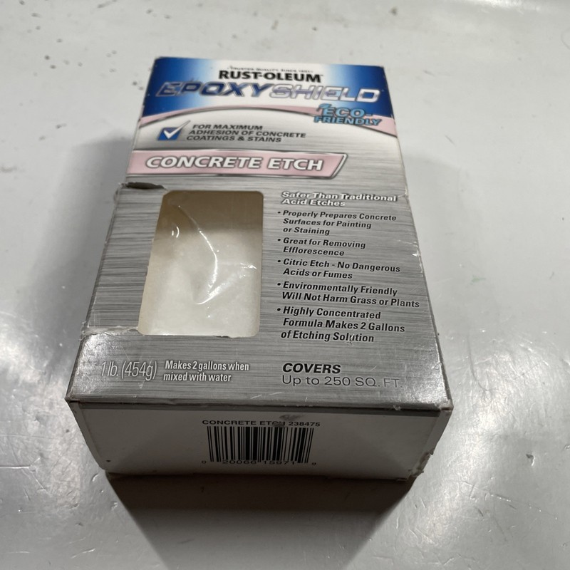 Rust-Oleum Epoxy Shield Transparent Clear Concrete Etch 1 lb Covers 250 Sq Ft gallery