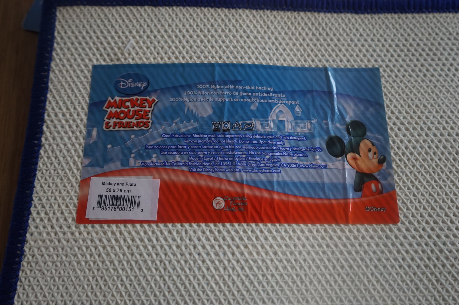 BRAND NEW DISNEY MICKEY MOUSE RUG CARPET 50x76 CM 100% NYLON MADE IN EGYPT gallery