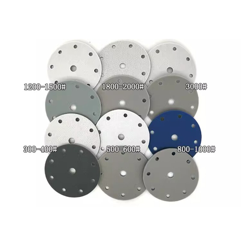 6" 150mm Sponge Sanding Discs 300-3000 Grit 9 Hole Hook & Loop Sandpaper Wet&Dry gallery