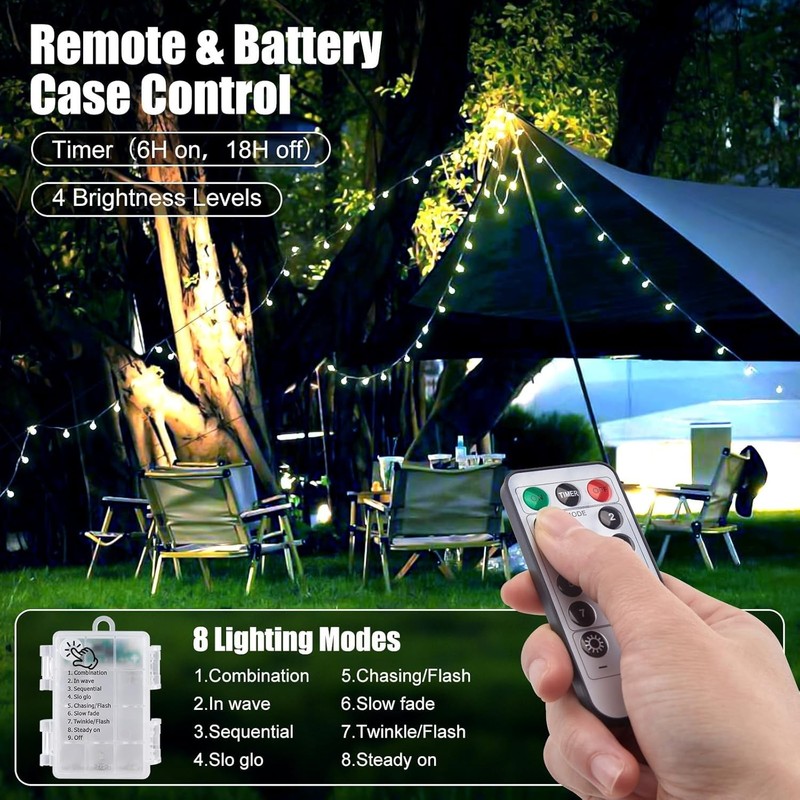 Globe String Lights Battery Operated - 21 Feet 60 Led Twinkle Fairy Lights, 8... gallery