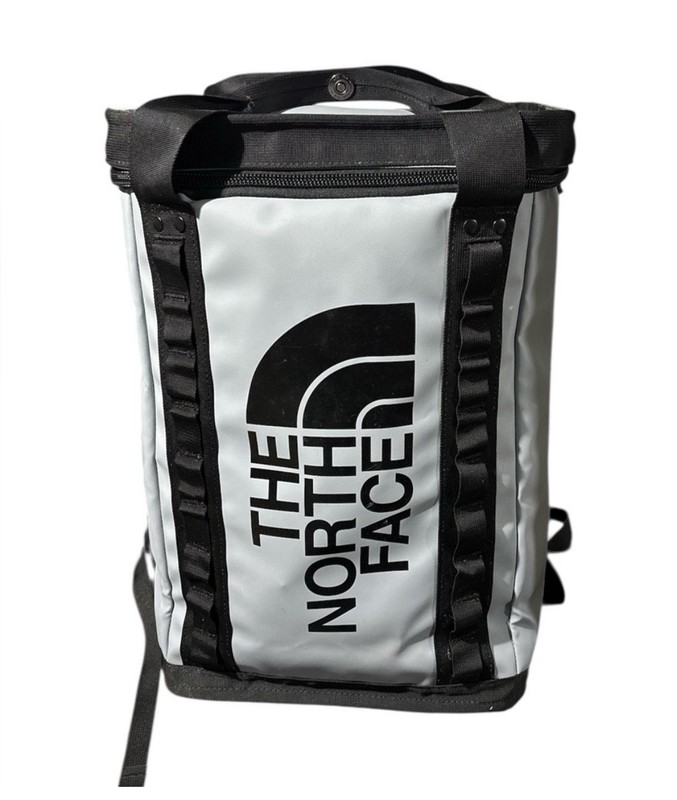 The North Face explore fusebox backpack gray black EUC
