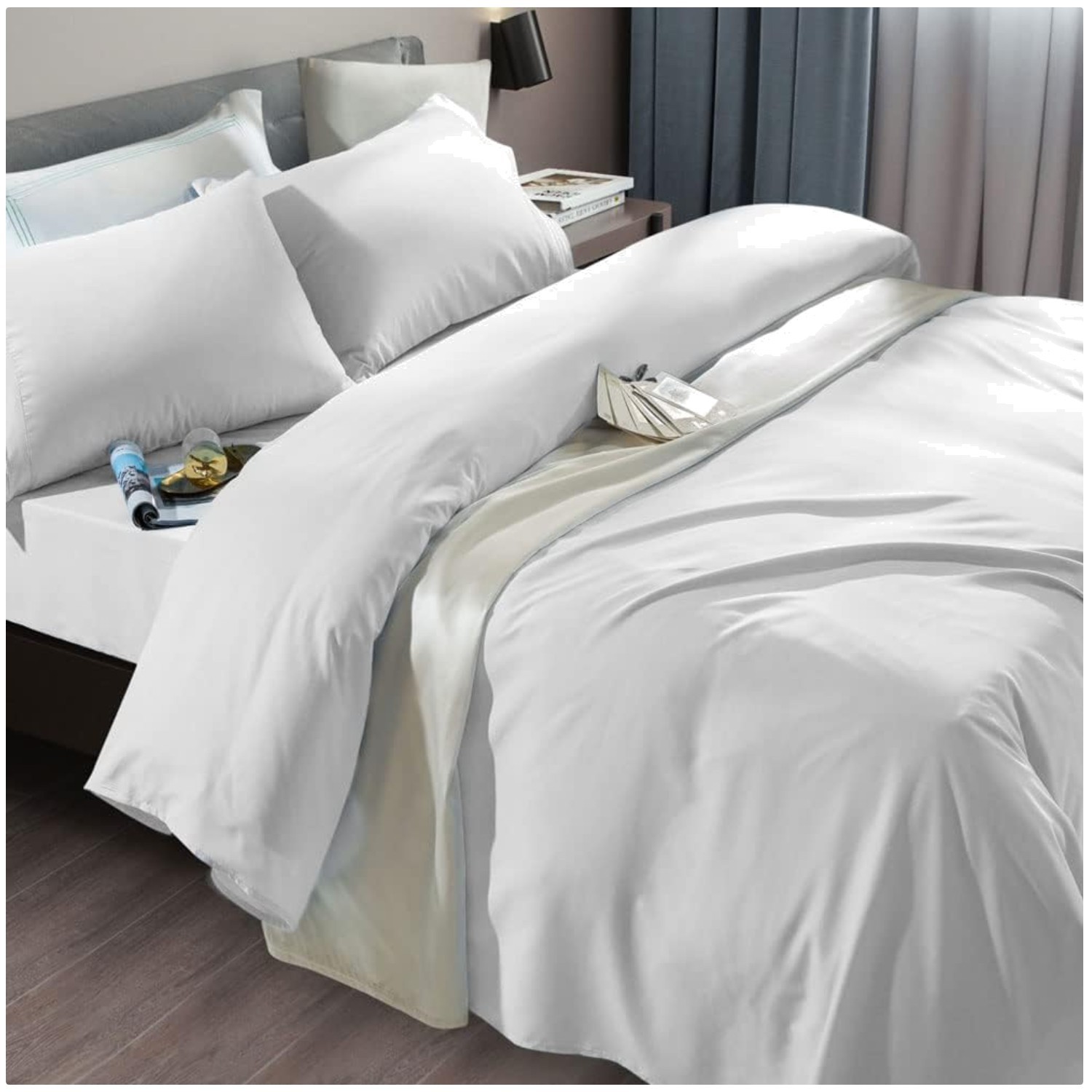 Luxury Queen Bed Sheet Set - Wrinkle Resistant - 6 Pieces gallery