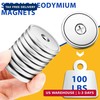 8Pack Neodymium round Base Cup Magnet 100LBS Strong Rare Earth Magnet Heavy Duty gallery