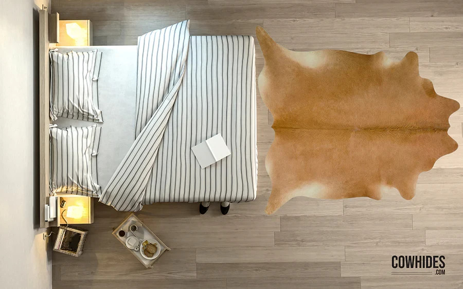 GENUINE BEIGE LARGE Cowhide Rug Leather Natural Hair on Cow Hide Carpet Skin gallery