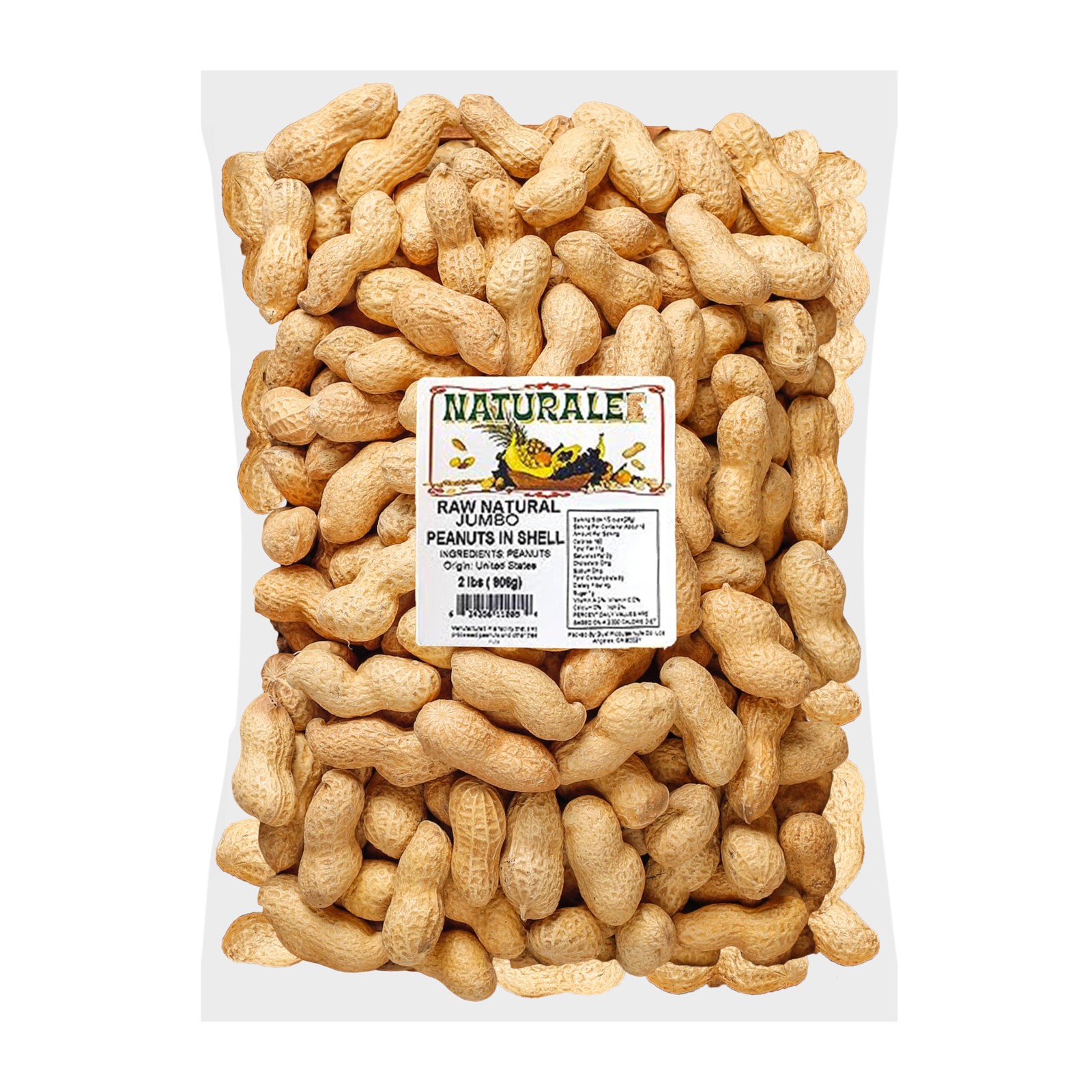 Naturalee Peanuts, Plain In Shell 2 lbs - Raw, Unsalted - Natural 2 Pounds gallery