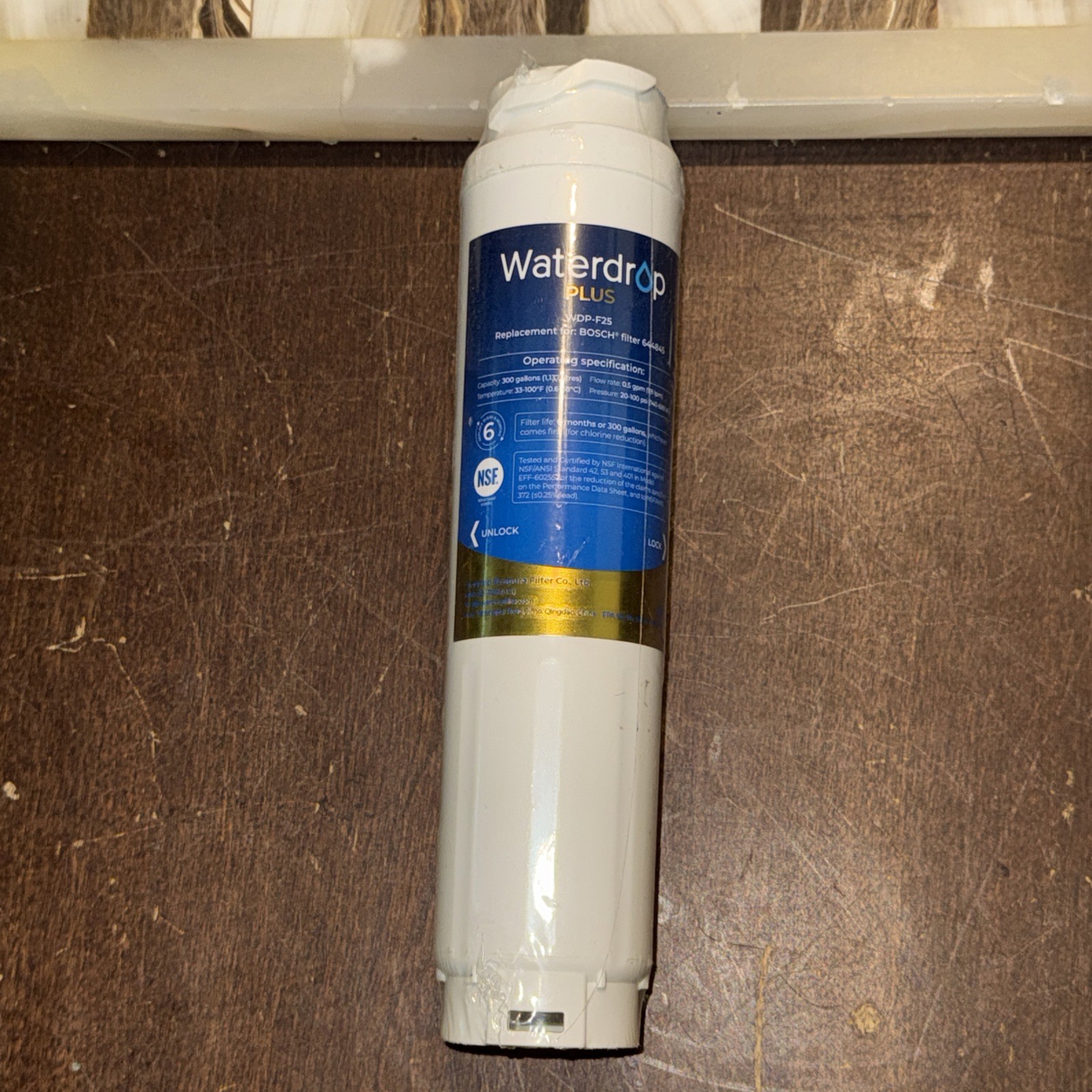 Waterdrop Plus Model WDP-F25 Water Filter Replacement 300 Gallons 6-Month gallery