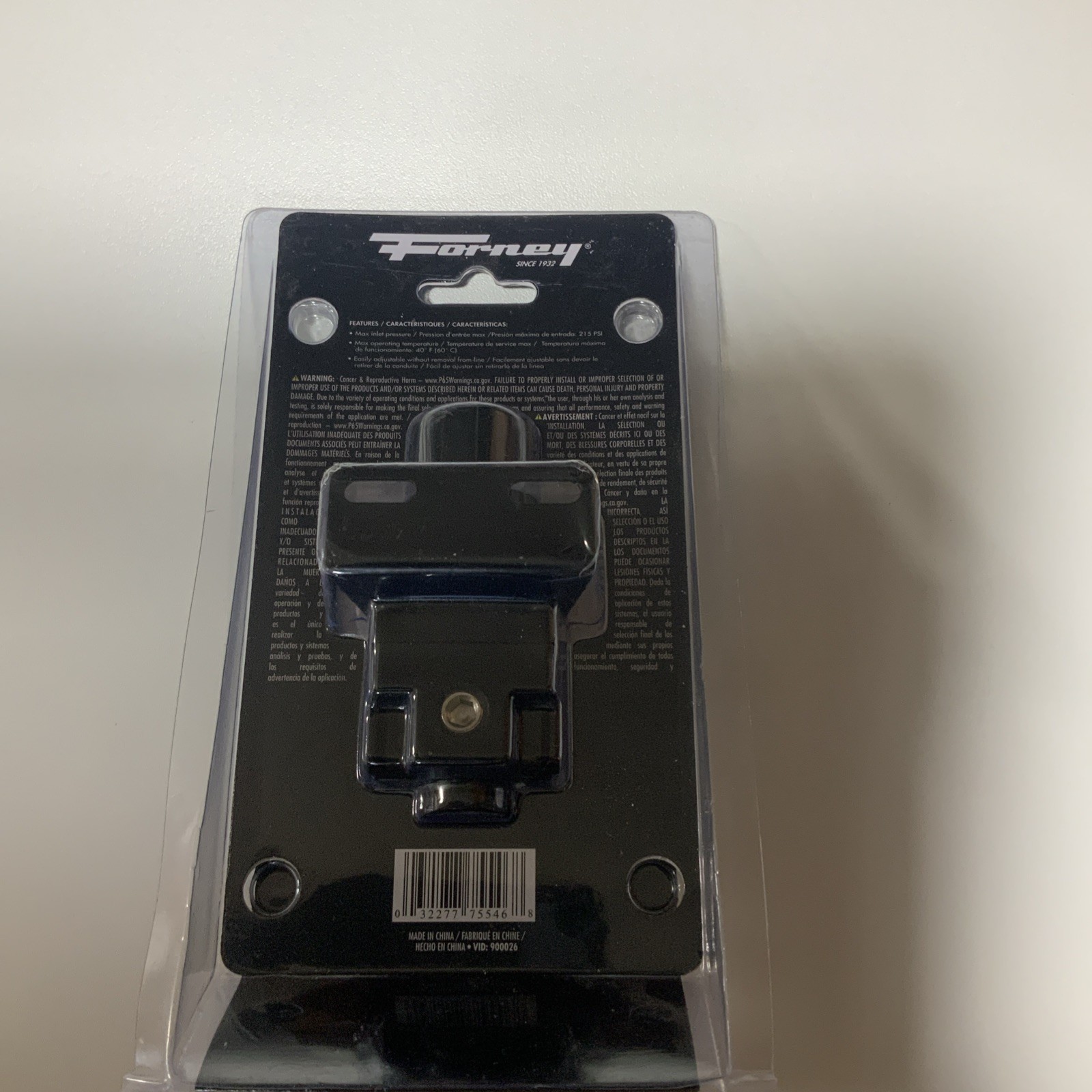 Forney 75546 Mini Regulator w/Gauge Plastic 1/4" NPT 300-PSI gallery