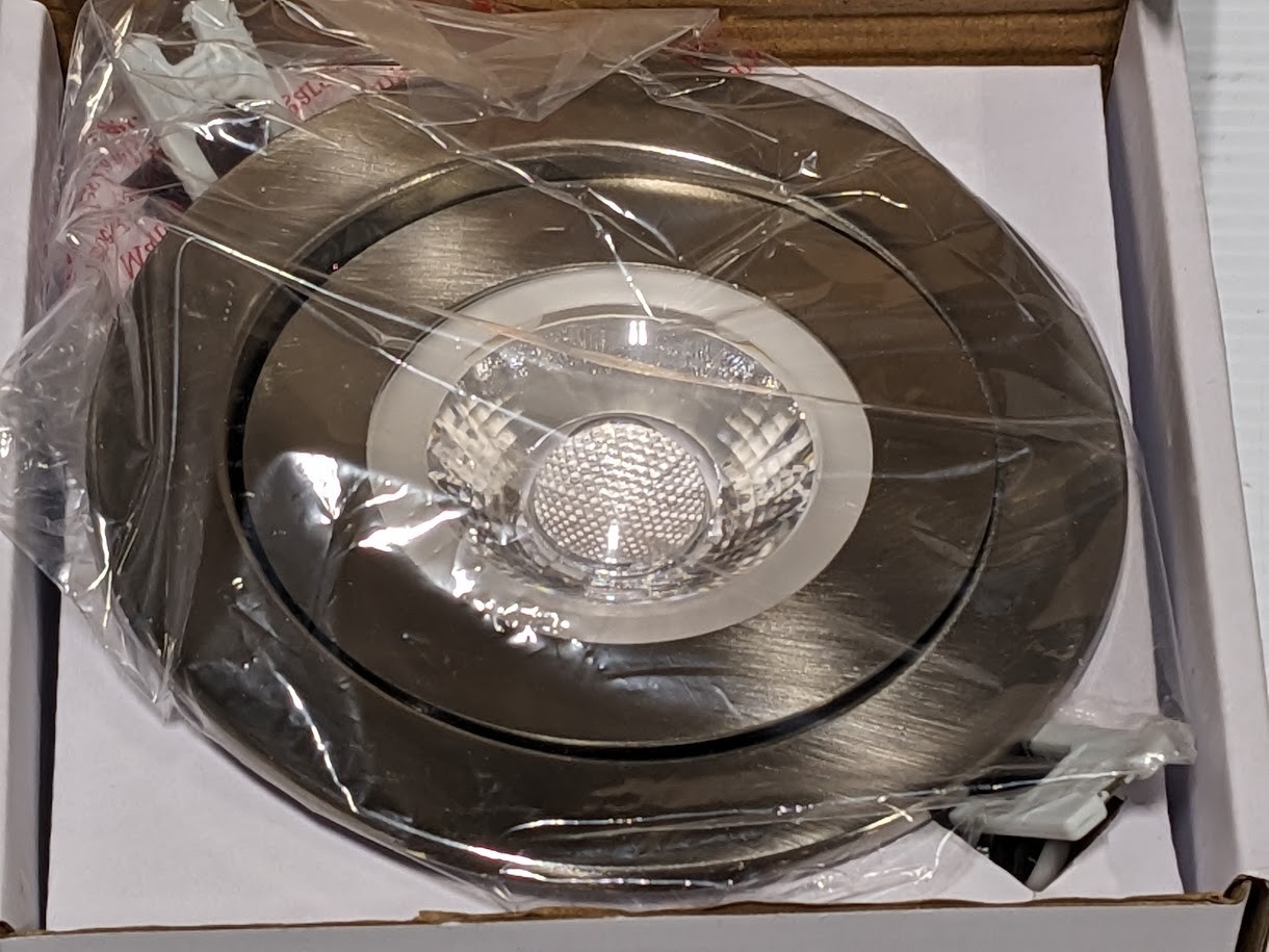 5) DALS Lighting FGM4-3K-SN Pivot 4″ LED Gimbal Downlight 90° Tilt Satin Nickel gallery