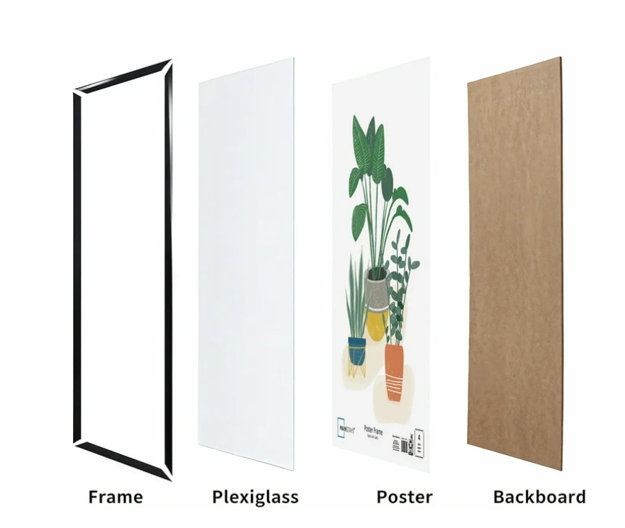 Mainstays 24x36 Basic Black Poster Frame Free & Fast Shipping Black poster frame gallery