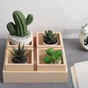 12 Pack Unfinished Small Wooden Box, 4" x 4" Square Wooden Box Craft Storage gallery