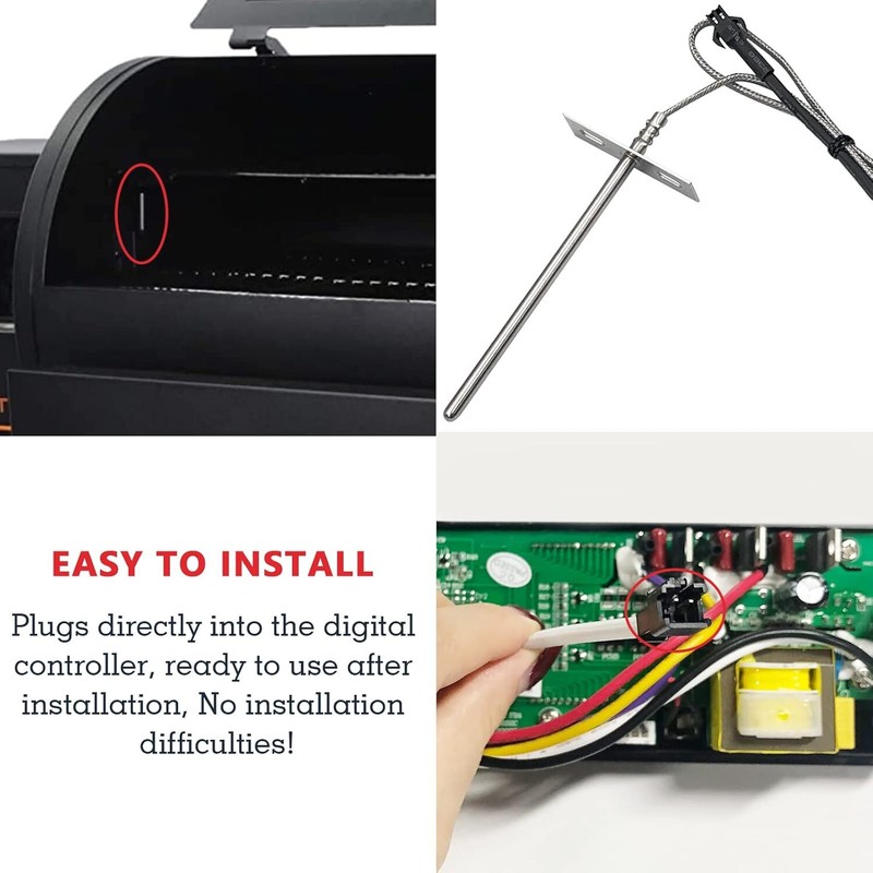 RTD Temp Probe Replacement for Pit Boss Smokers&Grills,RTD Meat Probe Senso USA gallery
