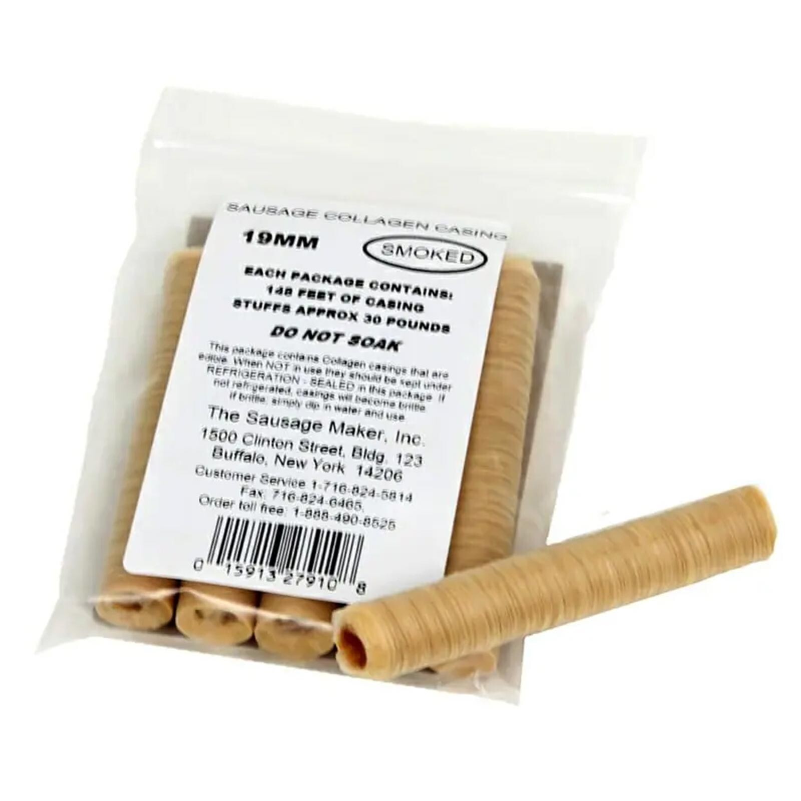 The Sausage Maker® Smoked Beef Collagen Casing For Sausage Making, Various Sizes gallery