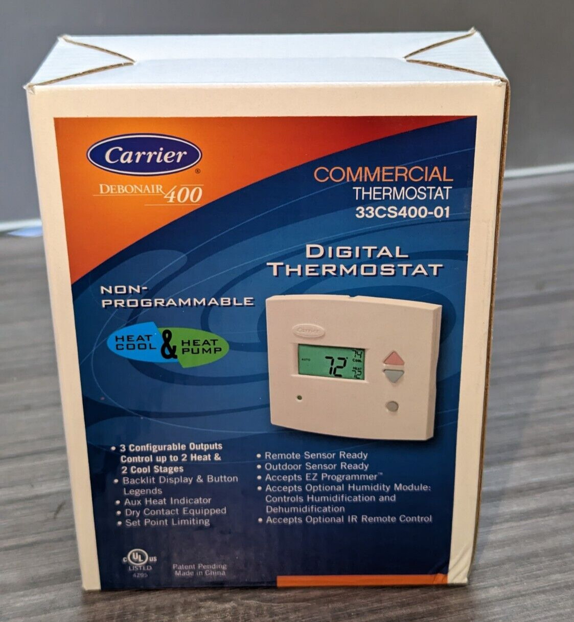 Carrier Digital Programmable Thermostat 33CS400-01 DEBONAIR 400 , New gallery