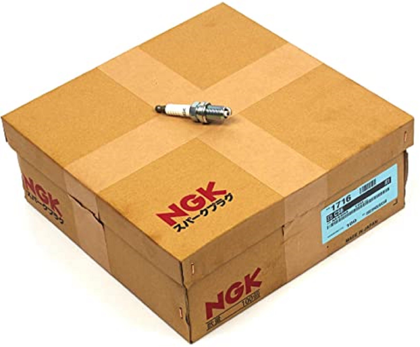 100 GENUINE NGK CS6 SPARK PLUGS SHOP PACK REPLACES CHAMPION RC12YC 1716 gallery