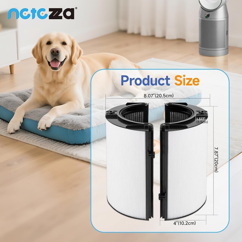 360° Combi Glass Efficient and Activated Carbon Filter Fit For Dyson TP07 HP07 T gallery